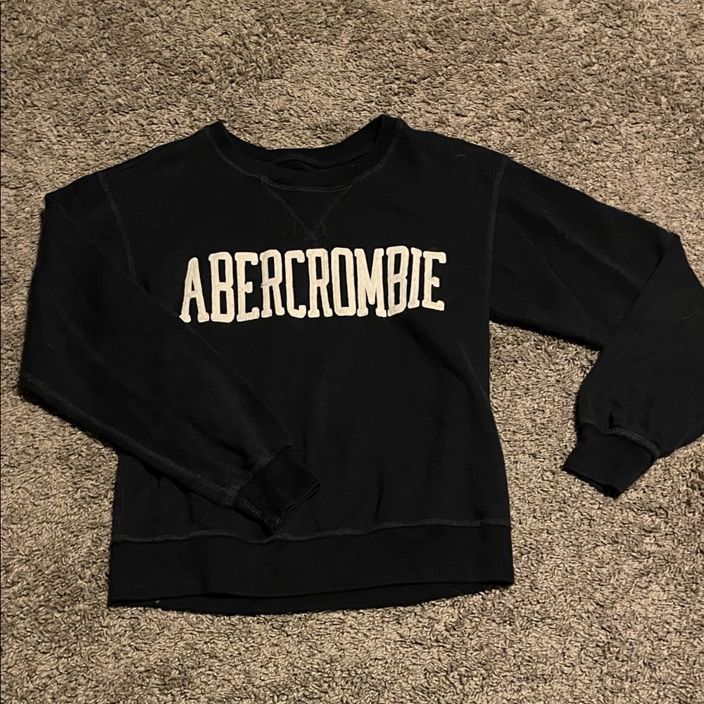 Abercrombie & Fitch Black Crew Neck Sweater